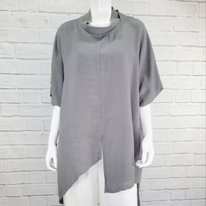 Eleven Stitch Design Gray Tunic NWT! One Size!